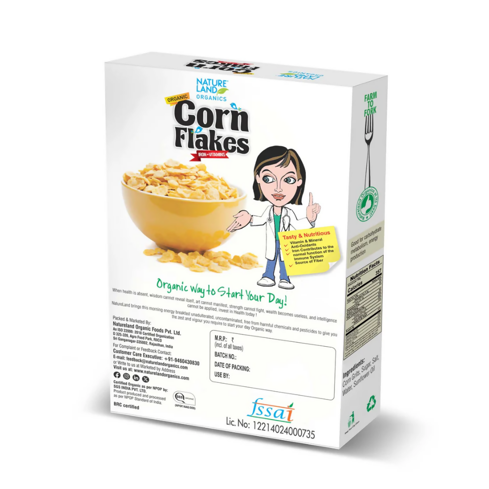 Nature Land Organics Corn Flakes
