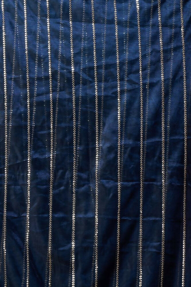 Joban Fashion Navy Blue Net Party Wear Sarees - Distacart