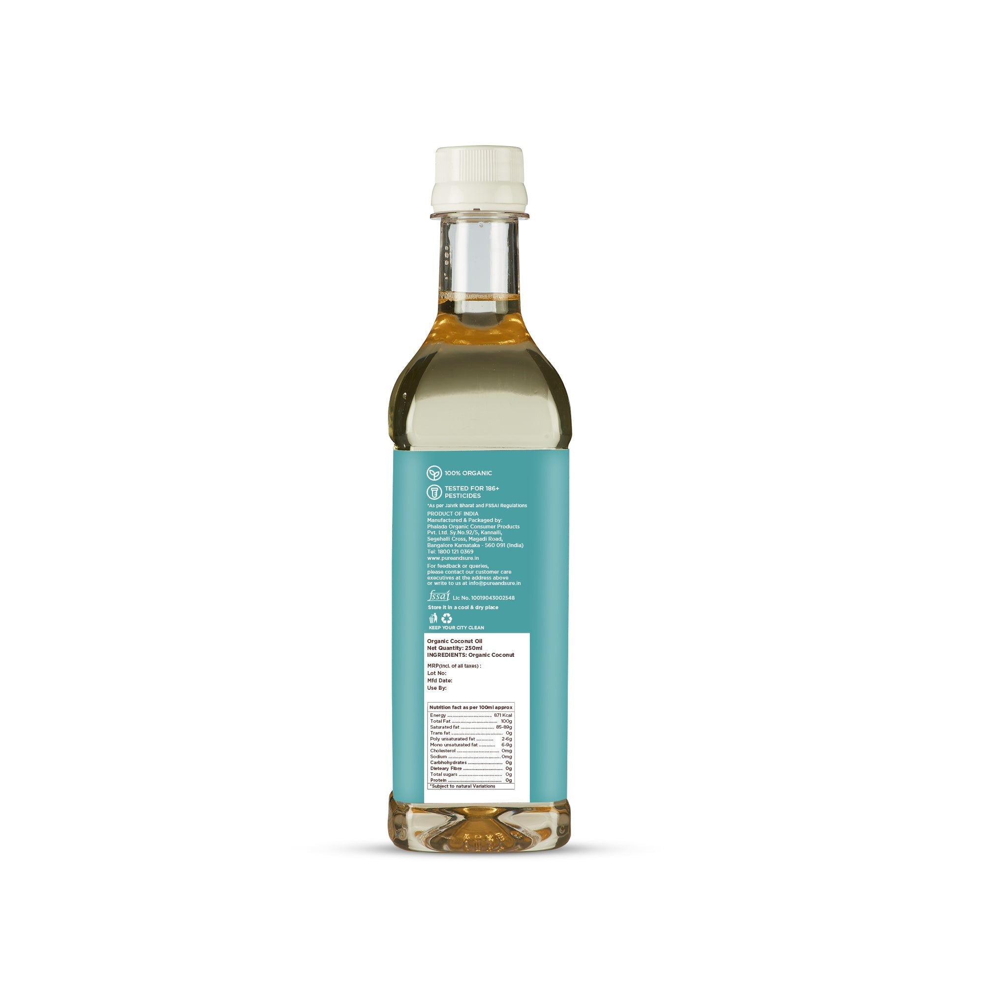 Pure & Sure Organic Cold Pressed Coconut Oil - Distacart