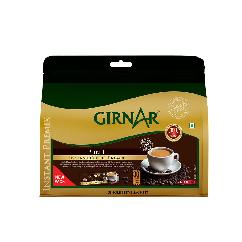 Girnar Instant Premix 3 In 1 Coffee - Distacart