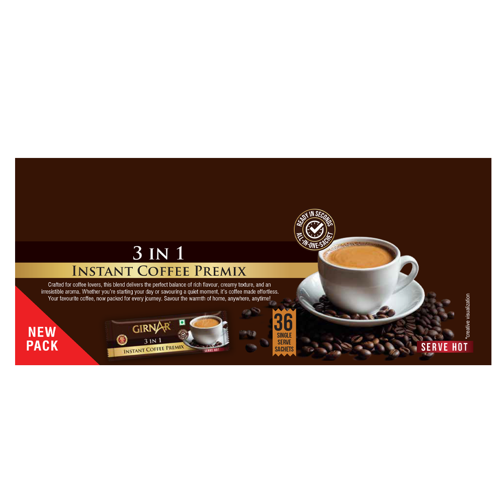 Girnar Instant Premix 3 In 1 Coffee - Distacart