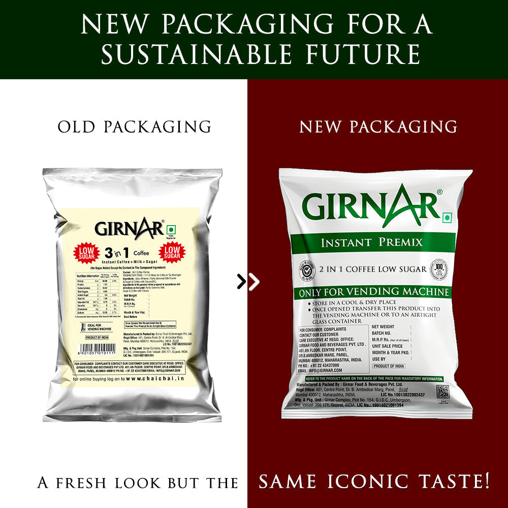 Girnar Instant Premix 3 In 1 Coffee (1kg Vending Pack)