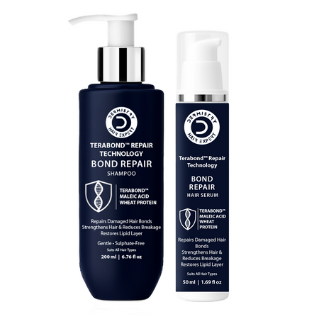 Dermistry Bond Repair & Restore Hair Serum & Shampoo TeraBond Maleic Acid Protein