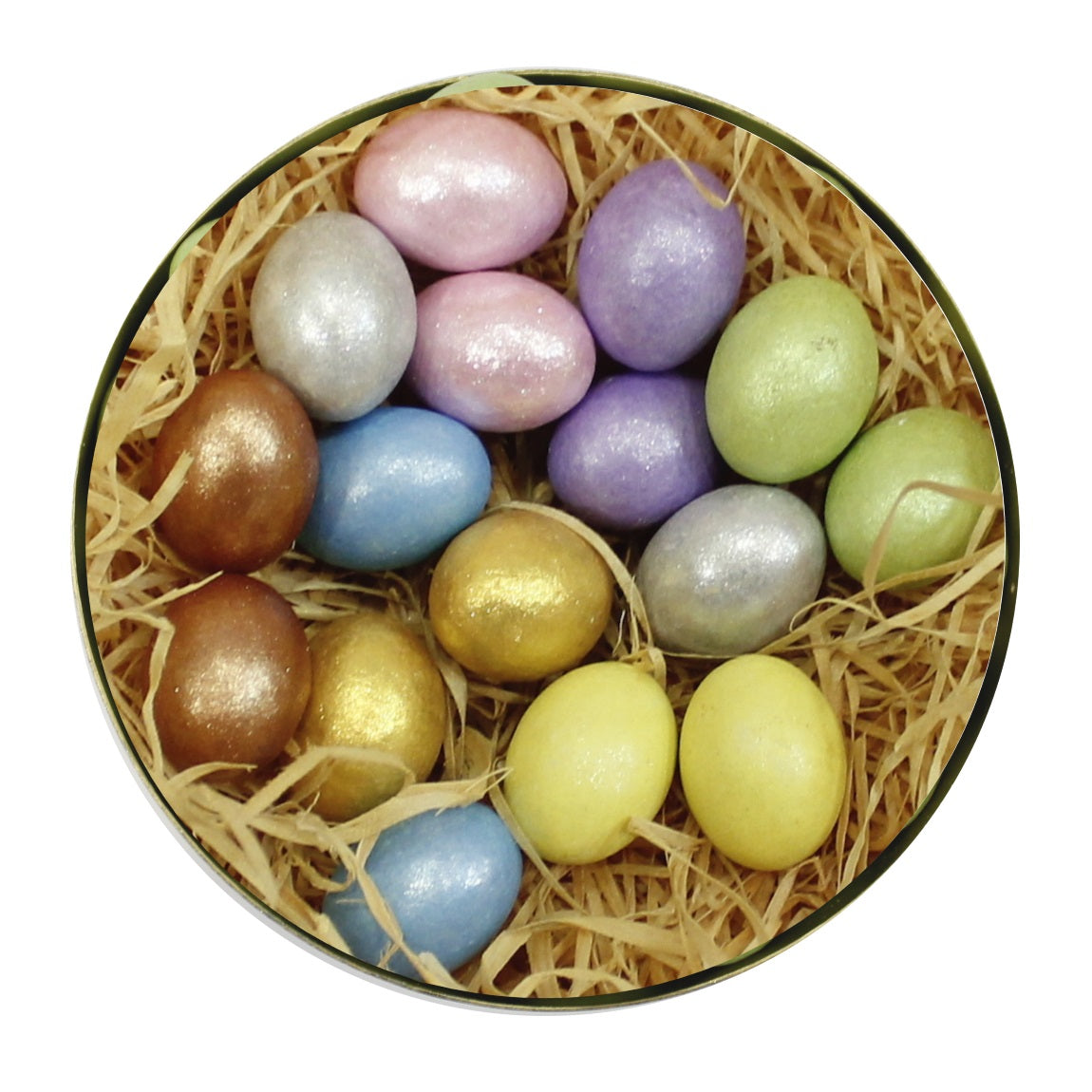 confect assorted chocolate eggs all colours 300 gms