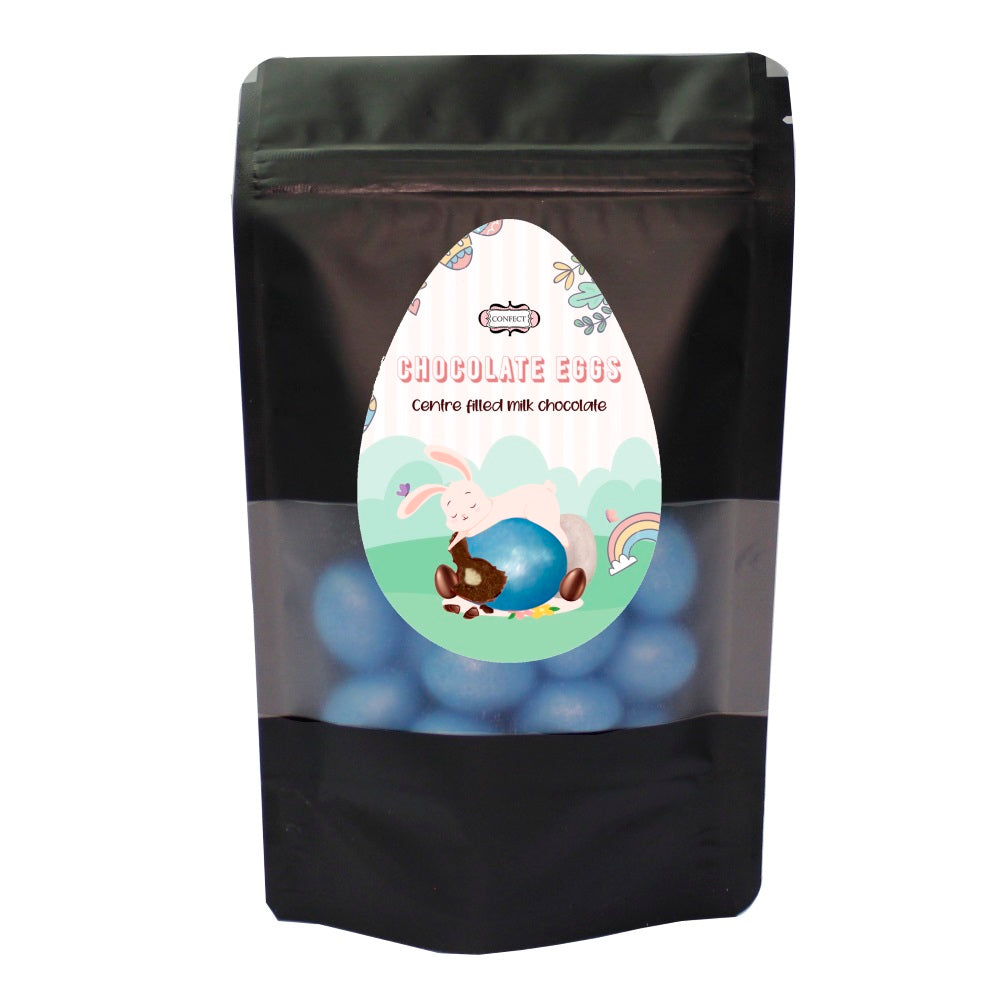 confect blue chocolate eggs 300 gms