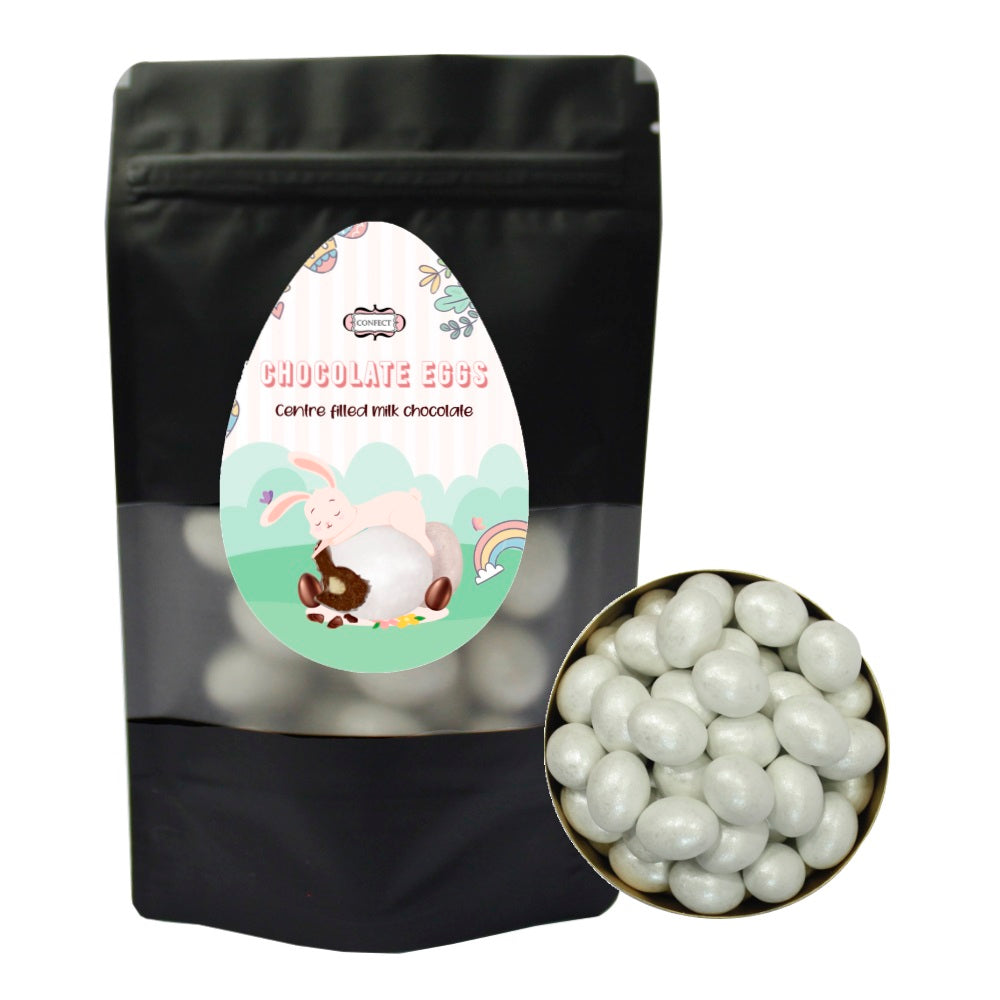 confect white chocolate eggs 300 gms