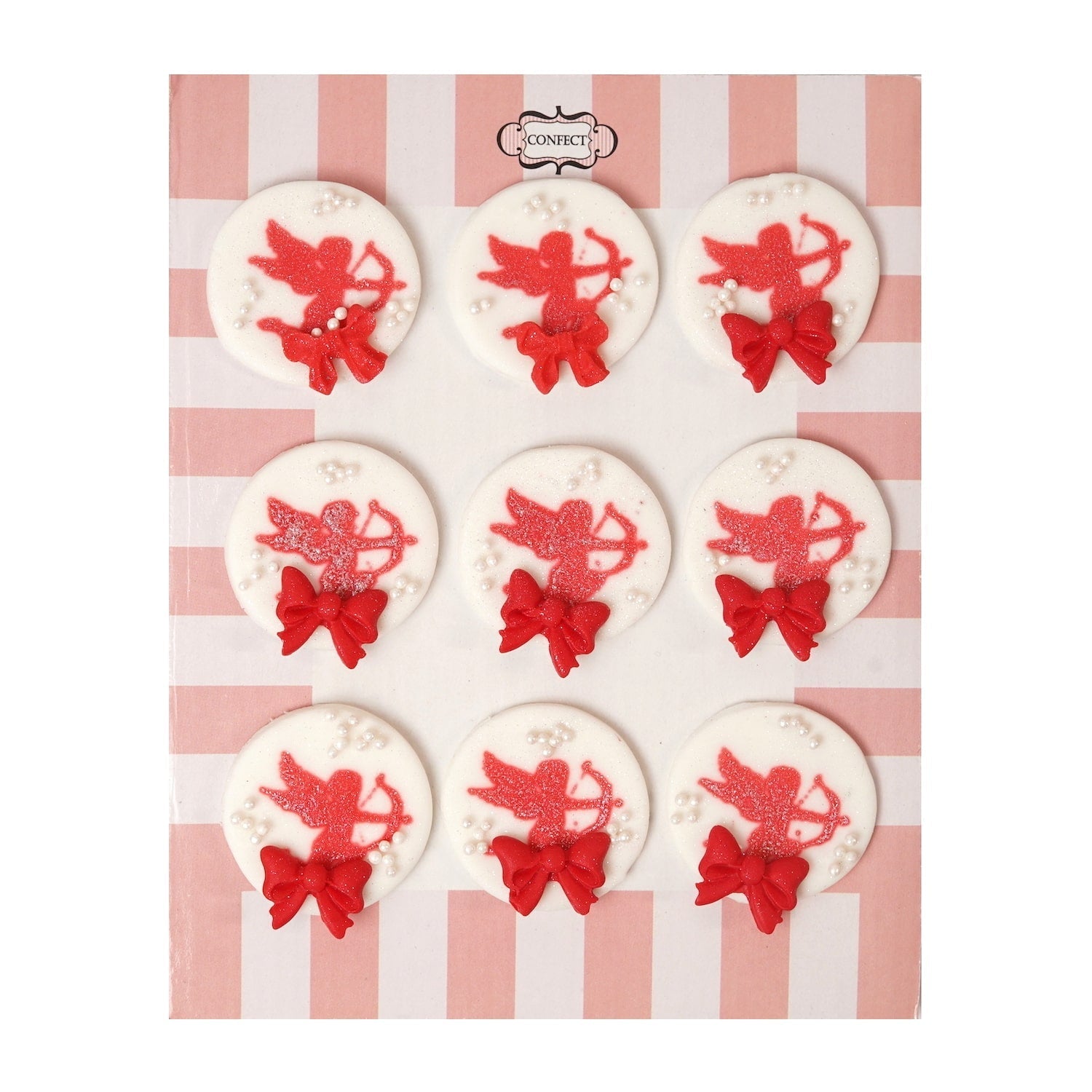 confect valentine cupid cake cupcake topper vt 008 60 gms