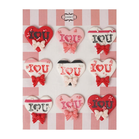 Confect Pack of 6 Valentine Cake & Cupcake Topper 06