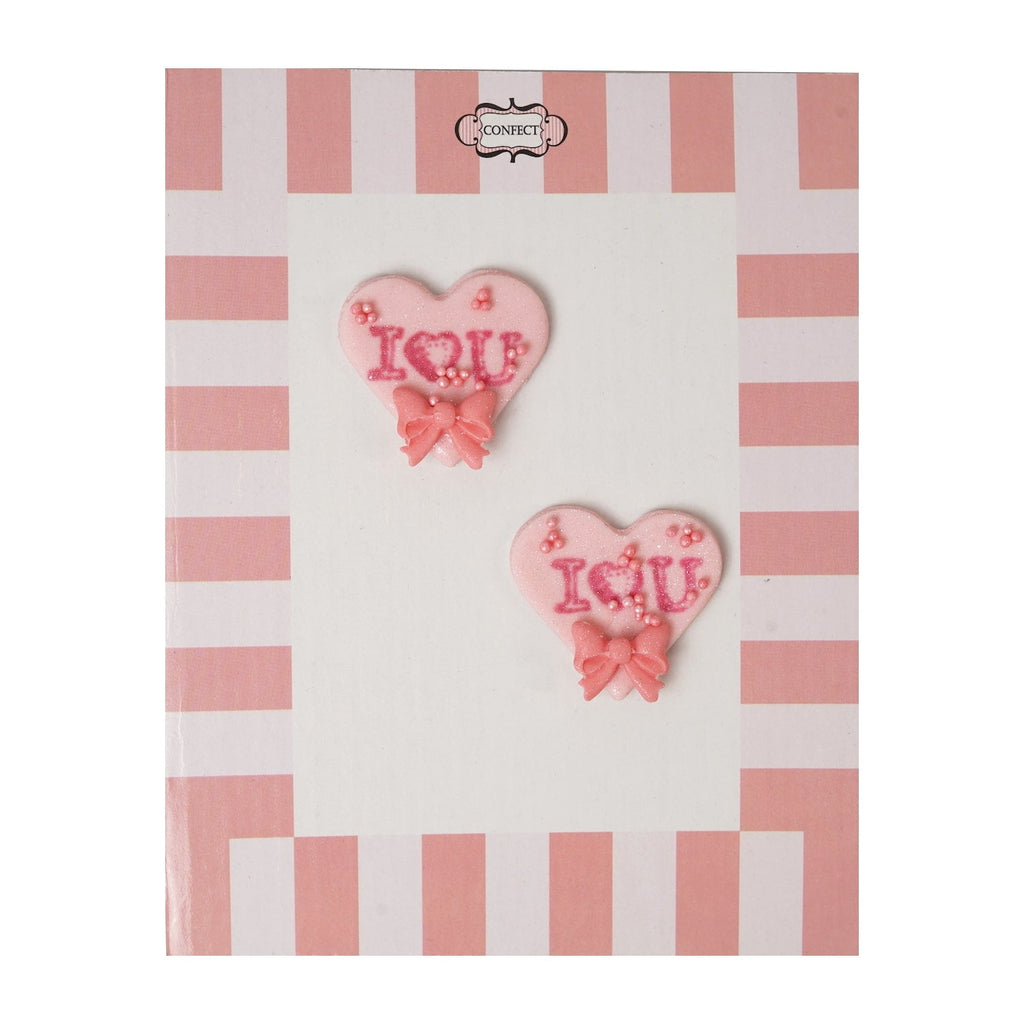 confect valentine i love you cake cupcake topper vt 006 60 gms