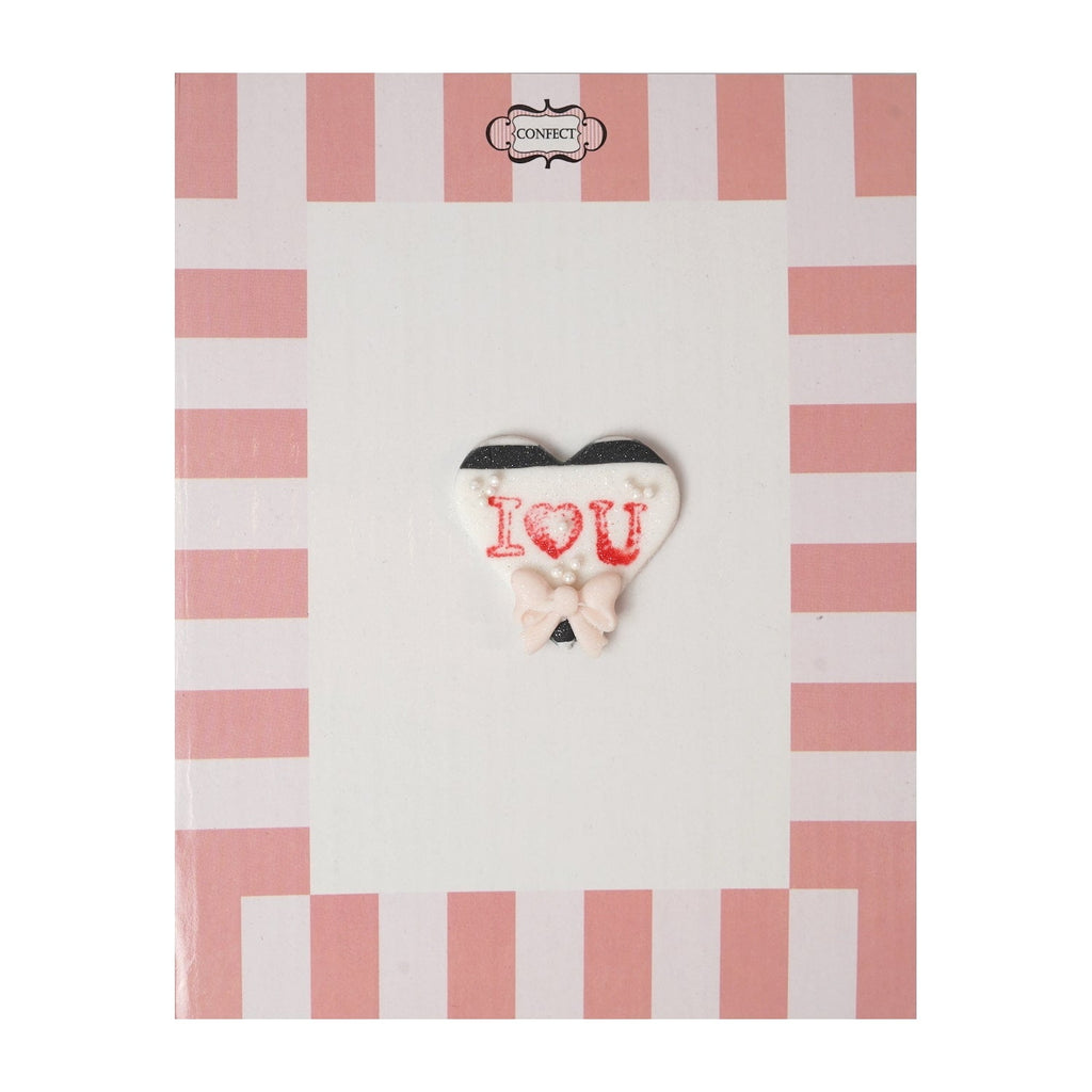 confect valentine i love you cake cupcake topper vt 006 60 gms