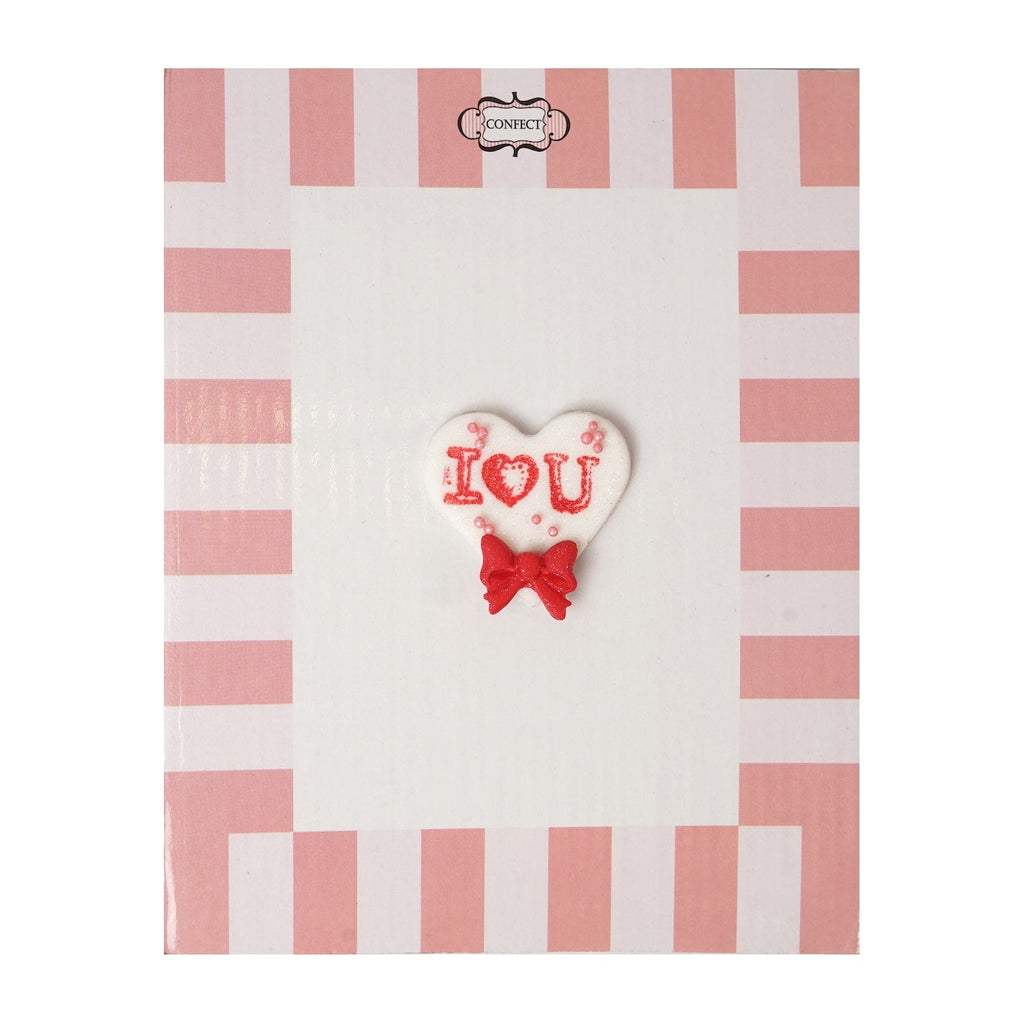 confect valentine i love you cake cupcake topper vt 006 60 gms