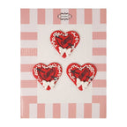 confect valentine love heart cake cupcake topper vt 005 60 gms