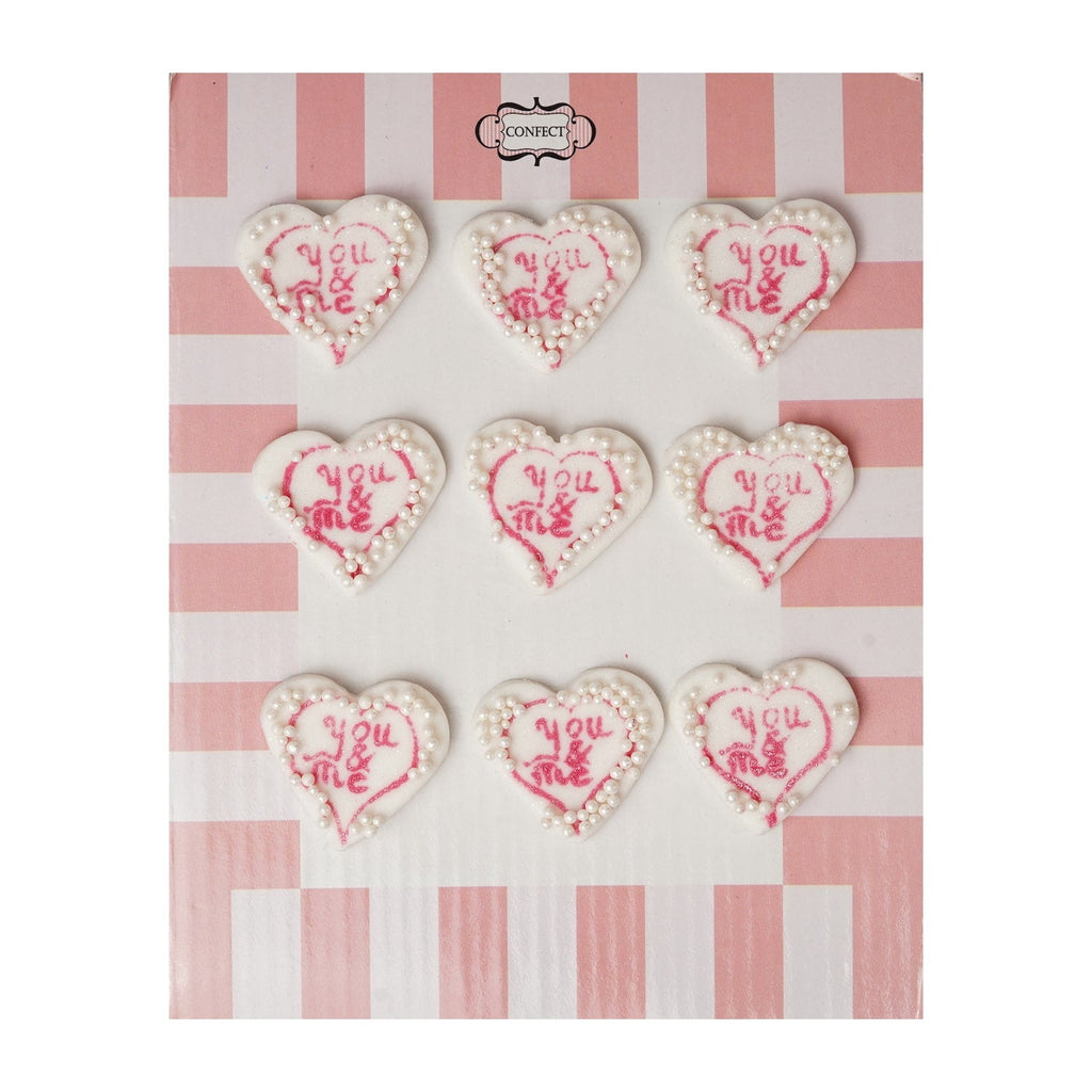confect valentine you me cake cupcake topper vt 007 60 gms