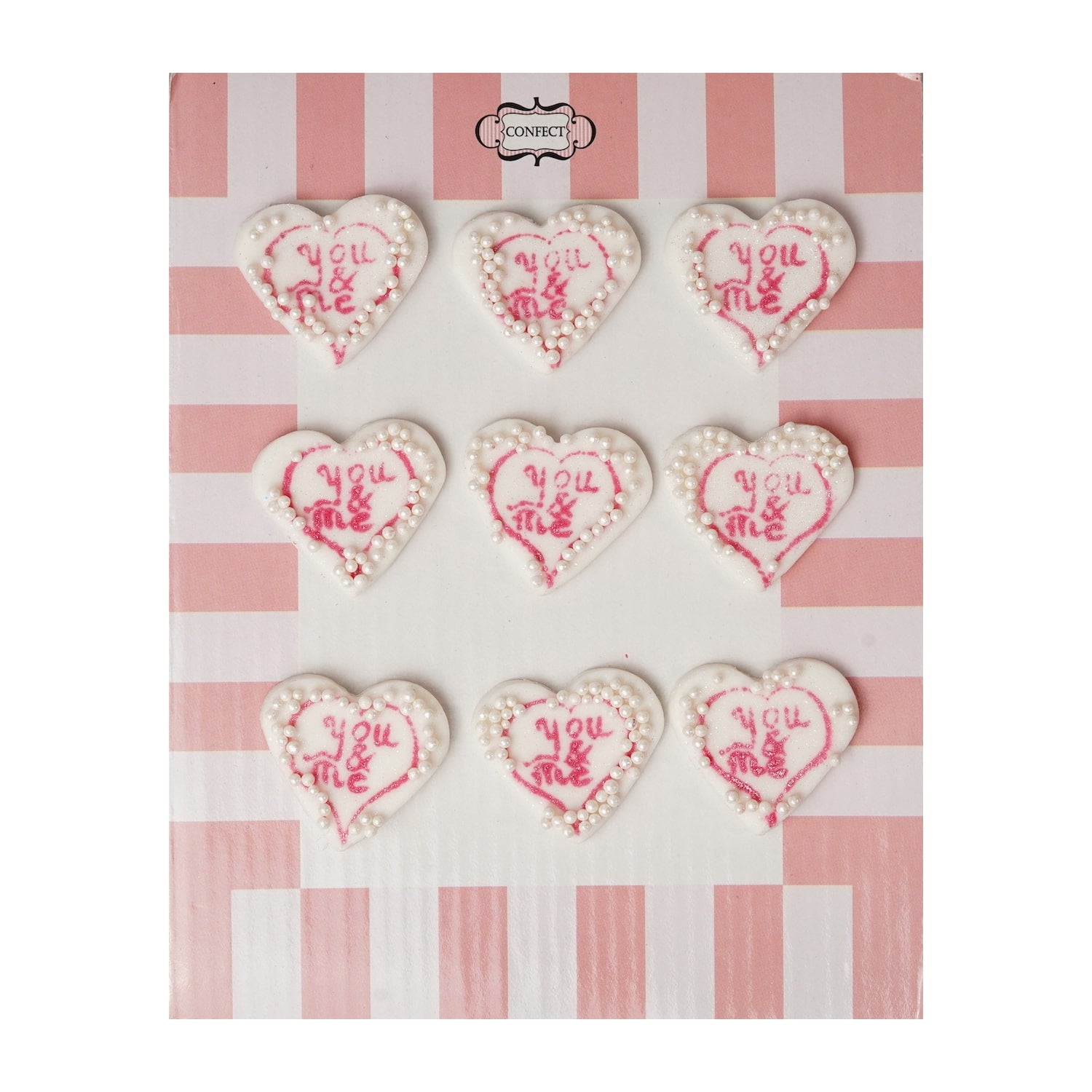 confect valentine you me cake cupcake topper vt 007 60 gms