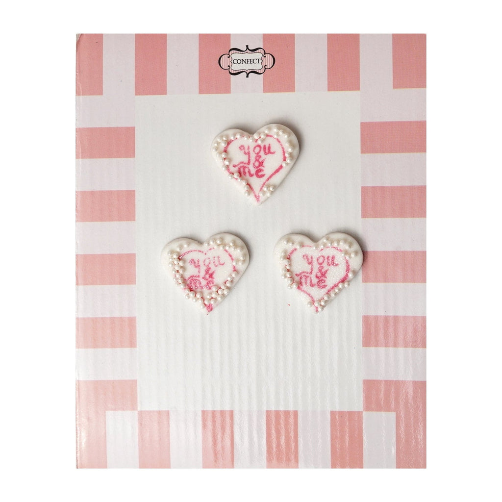 confect valentine you me cake cupcake topper vt 007 60 gms