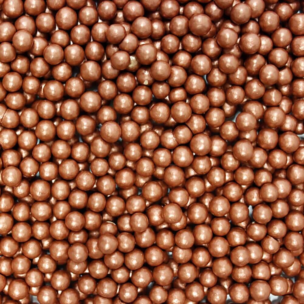 confect copper disco balls sprinkles 5 mm 120 gms