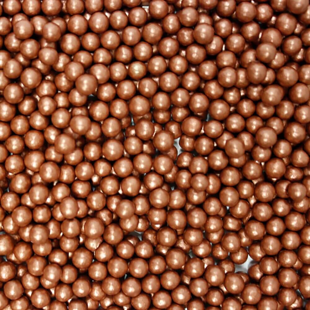 confect copper disco balls sprinkles 6 mm 120 gms