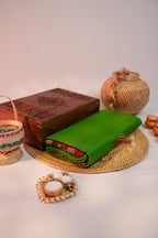 khanduapata Green & Maroon Colour Dot Design Cotton Saree For Women - Distacart