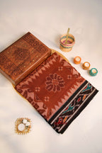 khanduapata Brown & Black Special Design Cotton Saree For Women - Distacart