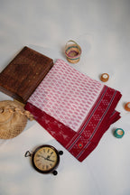 khanduapata Red & White Design Cotton Saree For Women - Distacart