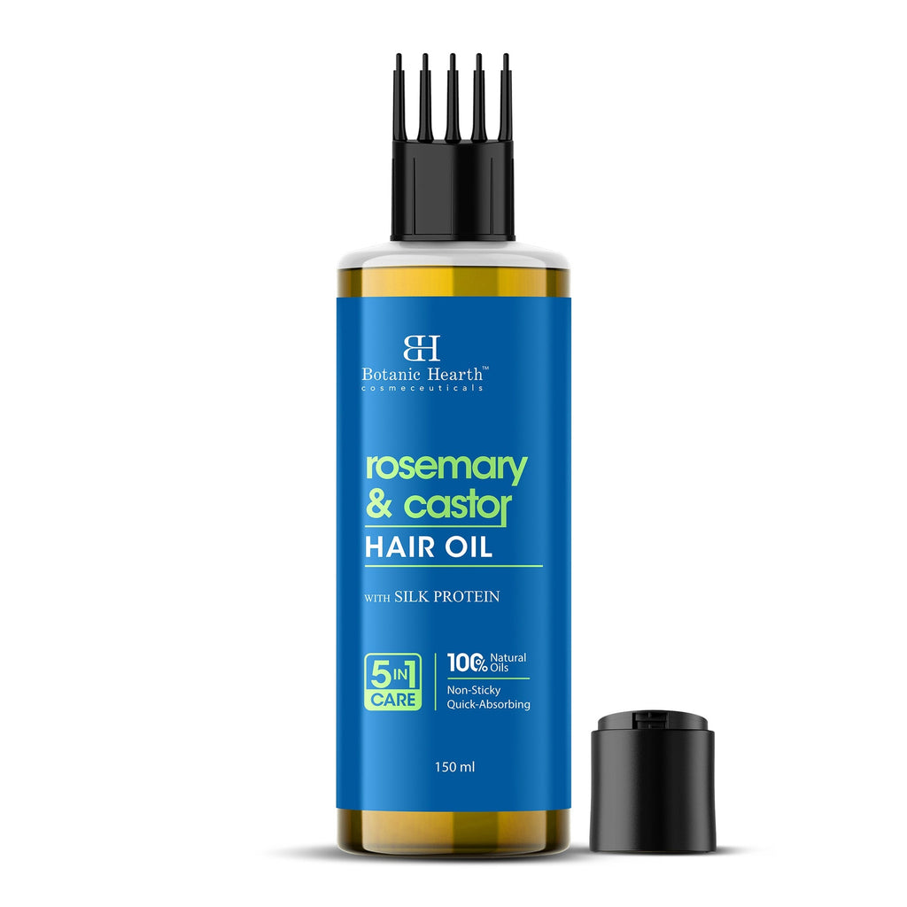 Botanic Hearth 100% Pure Rosemary Castor Oil for Hair Growth