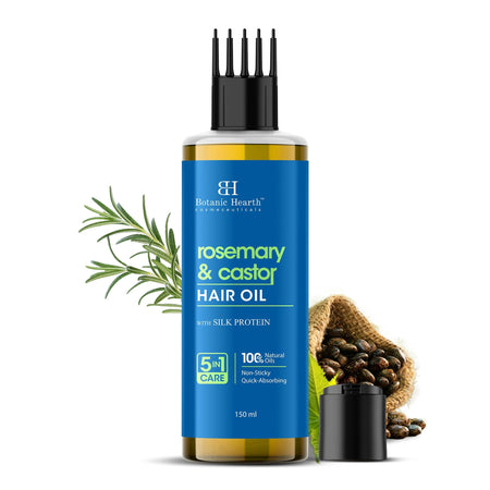 Botanic Hearth 100% Pure Rosemary Castor Oil for Hair Growth