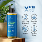 Botanic Hearth 100% Pure Rosemary Castor Oil for Hair Growth