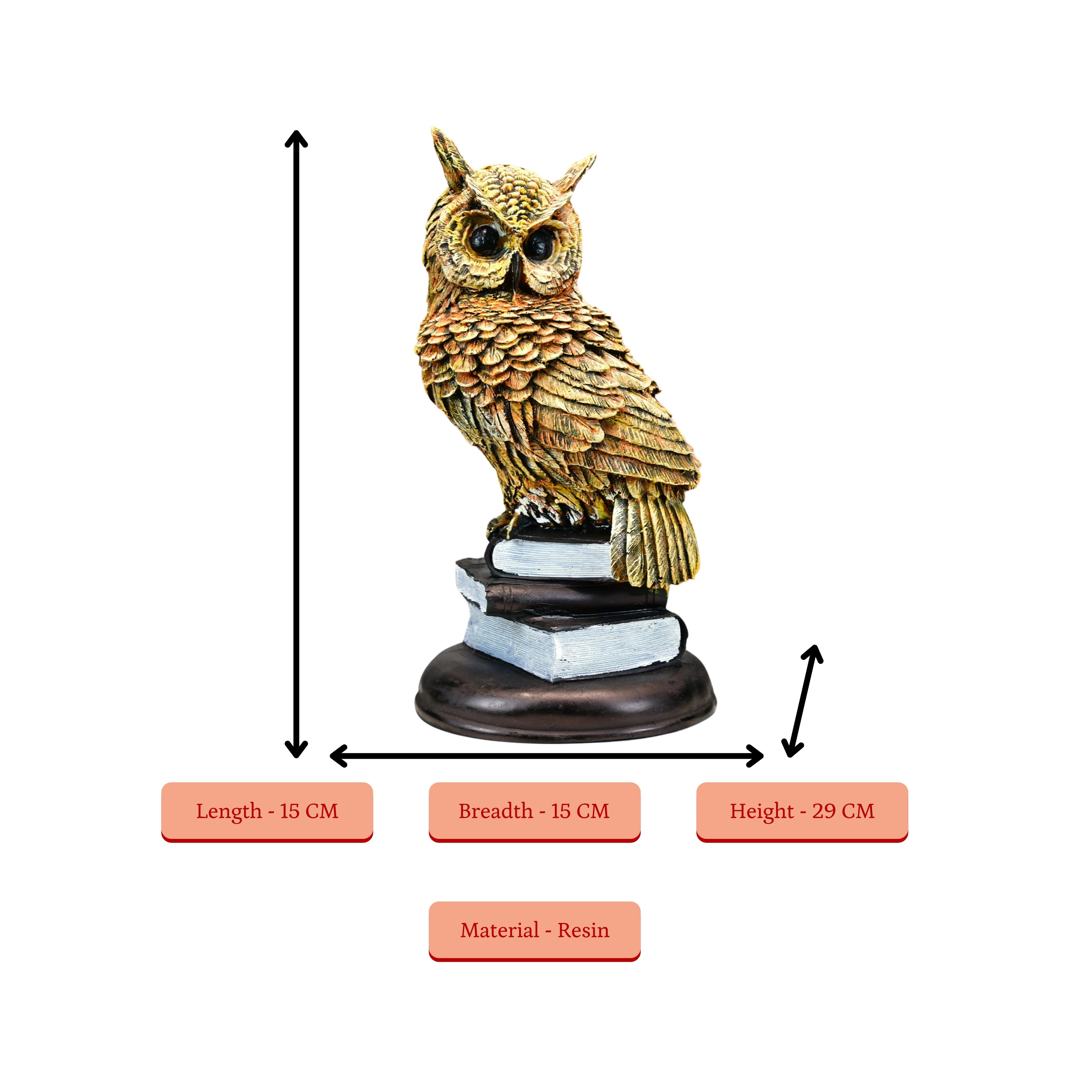 Sowpeace Guardian Majesty Owl Sculpture - Distacart