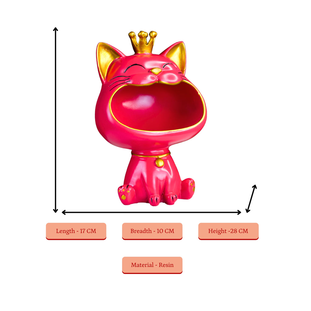 Sowpeace Moulded Resin Cat Holder - Distacart