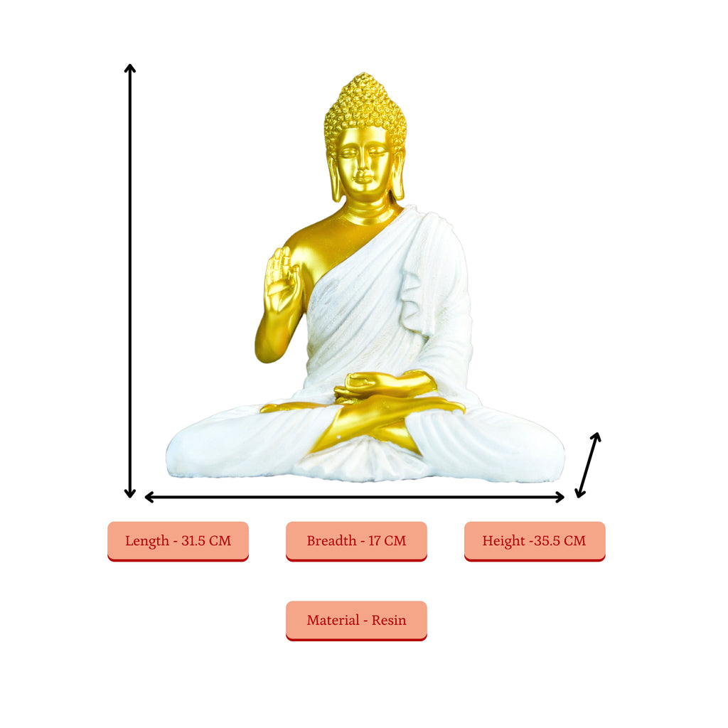 Sowpeace Resin Gold Buddha Decor - Distacart