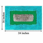 Cotton Blend Diana Door Mat/Bath Mat - Blue Color