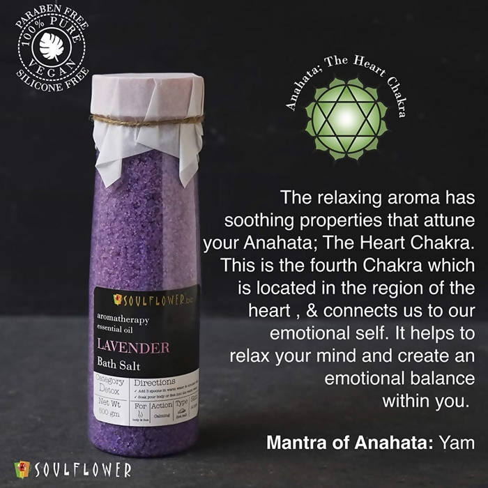 Soulflower Aromatherapy Essential Oil Lavender Bath Salt