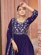 Joban Fashion Wine Readymade Dress With Sequins embroidery Work - Distacart