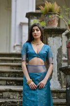 Firozi Kalyani Silk Woven Design Saree - Priyalaxmi