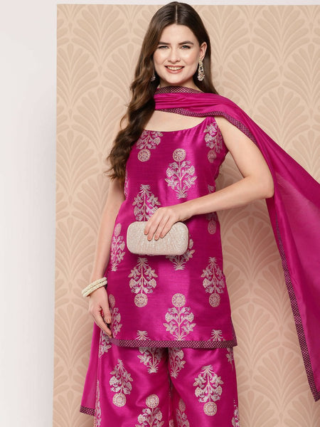 Ahalyaa Women's Traditional wear Kurta Set - Pink