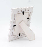 Adan's Homes PF01 Decorative Handcrafted Wooden Photo Frame (White)