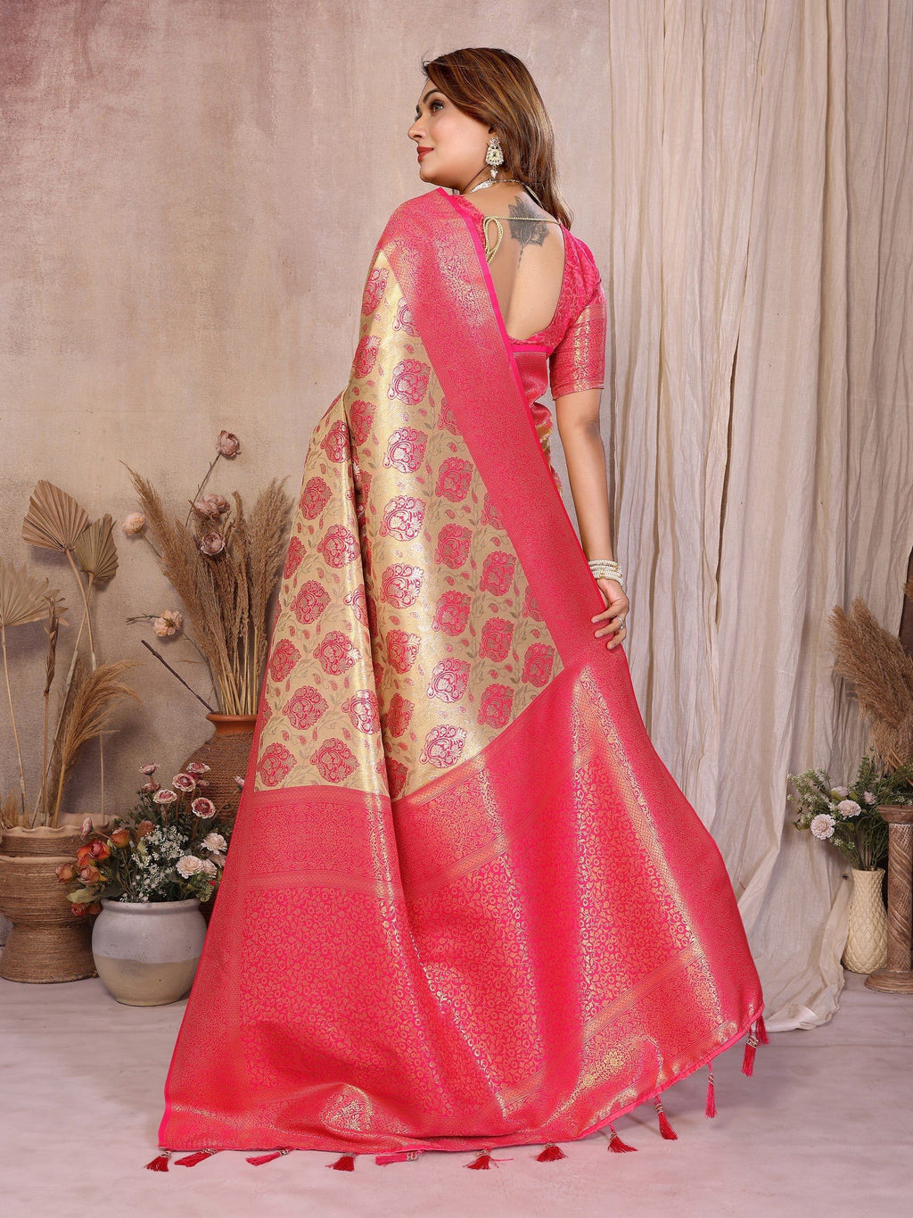 Anaita Banarasi Tissue Silk Saree - Distacart