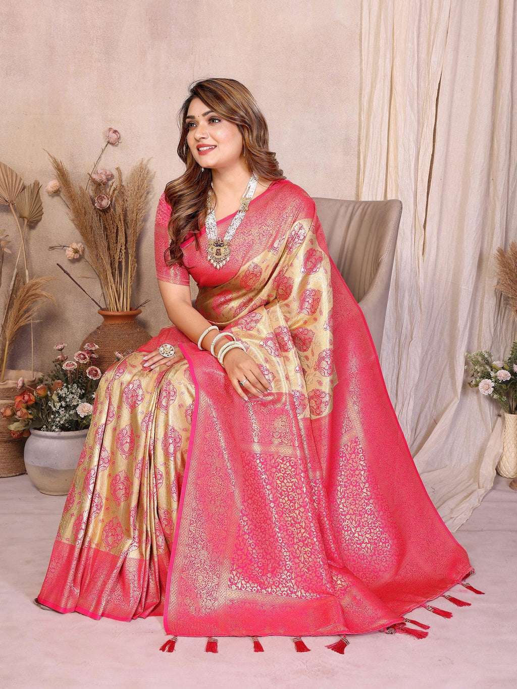 Anaita Banarasi Tissue Silk Saree - Distacart