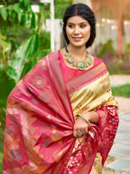 Anaita Cream Soft Silk Saree With Floral Printed Work With Blouse - Distacart