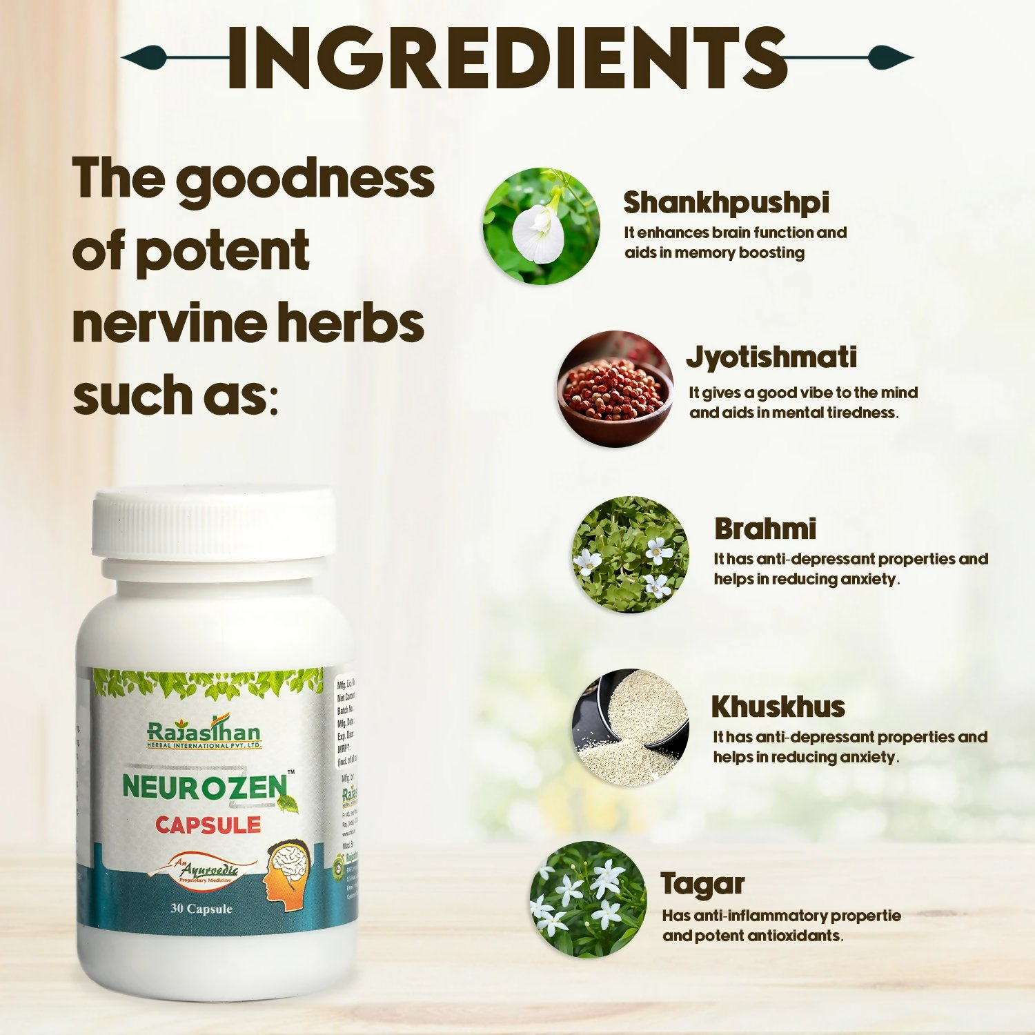 Rajasthan Herbals Neurozen Capsules