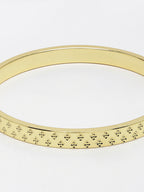 NVR Men's Gold-Plated Stainless Steel Kada Bracelet - Distacart