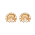 Nuyug 22K Gold Plated Crescent Glow Earrings - Distacart
