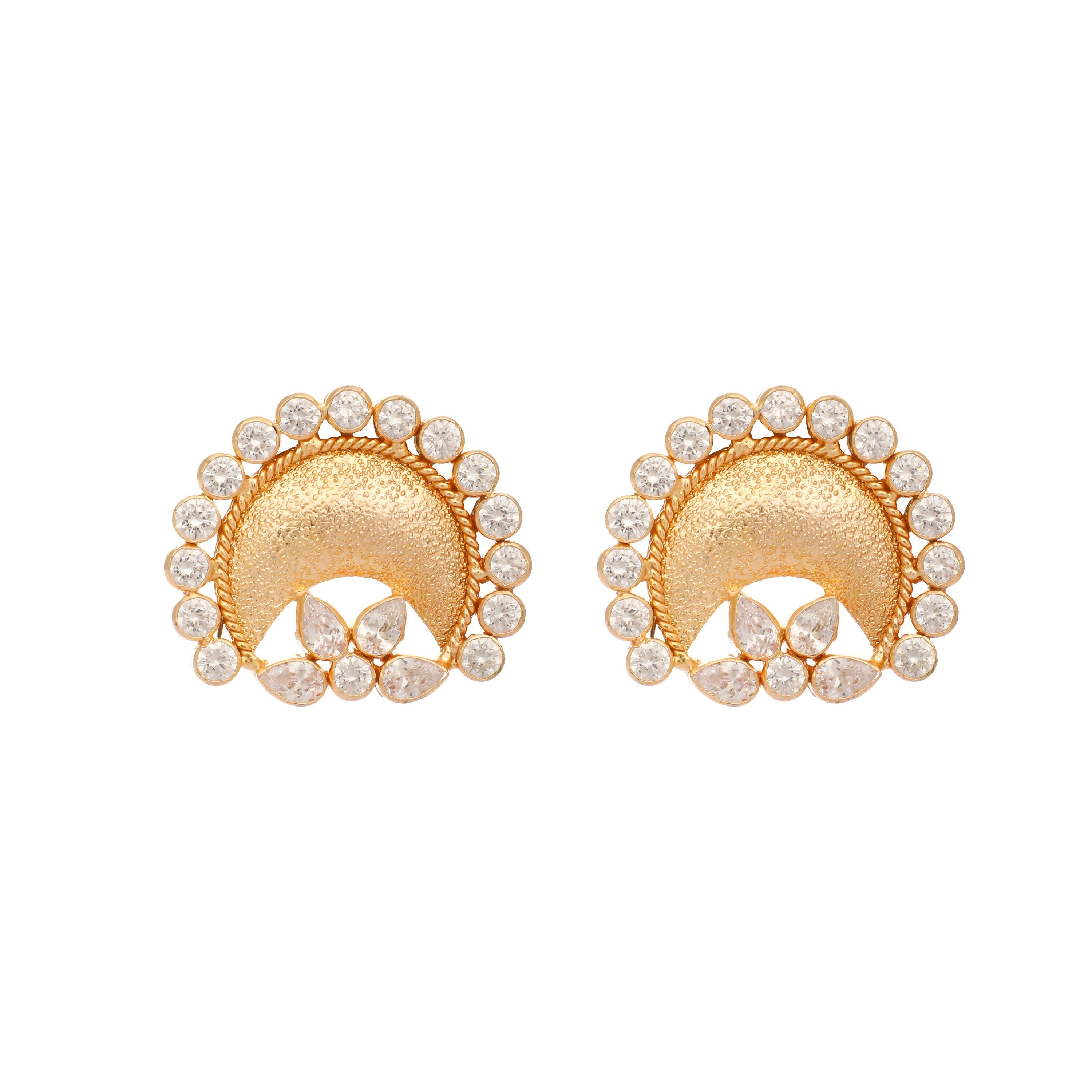 Nuyug 22K Gold Plated Crescent Glow Earrings - Distacart