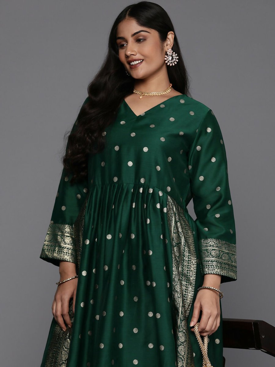 Ahalyaa Women's Traditional wear Kurta Set - Green