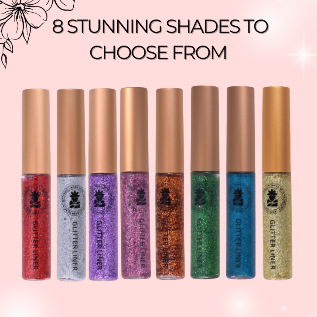 BOBI Glitter Eyeliner Red Diamond Sparkle Finish
