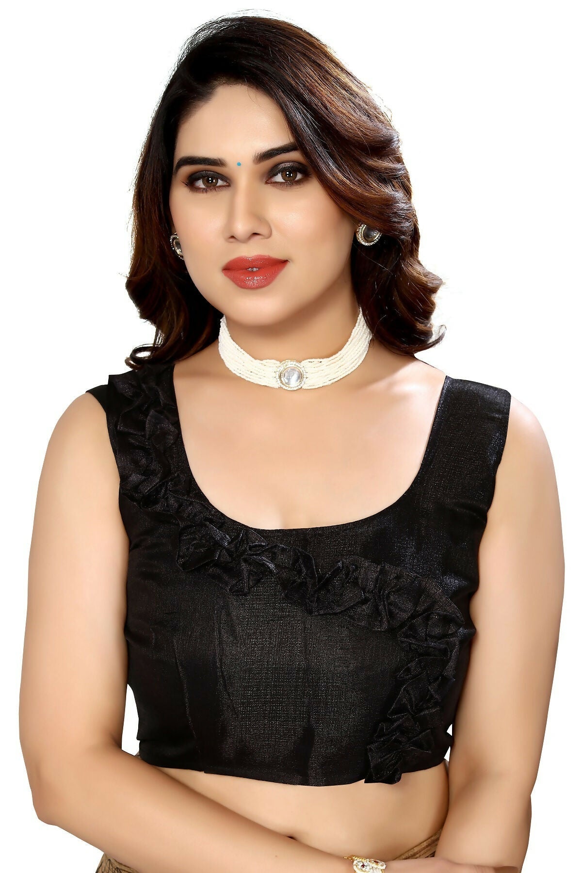 Vamika black Printed Art Silk Saree