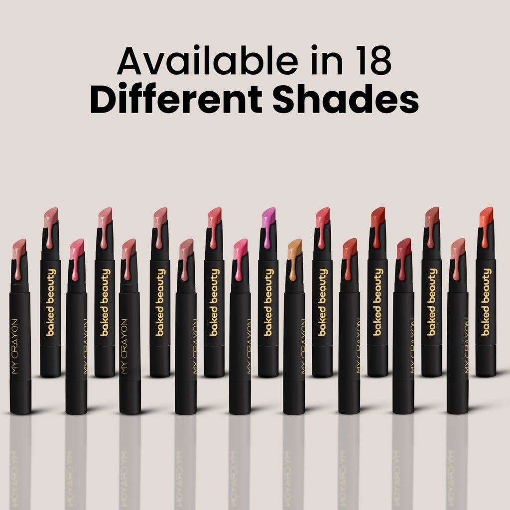 Baked Beauty My Crayon Brownie Bite Matte Lip Cream Lipsticks (Set of 3)