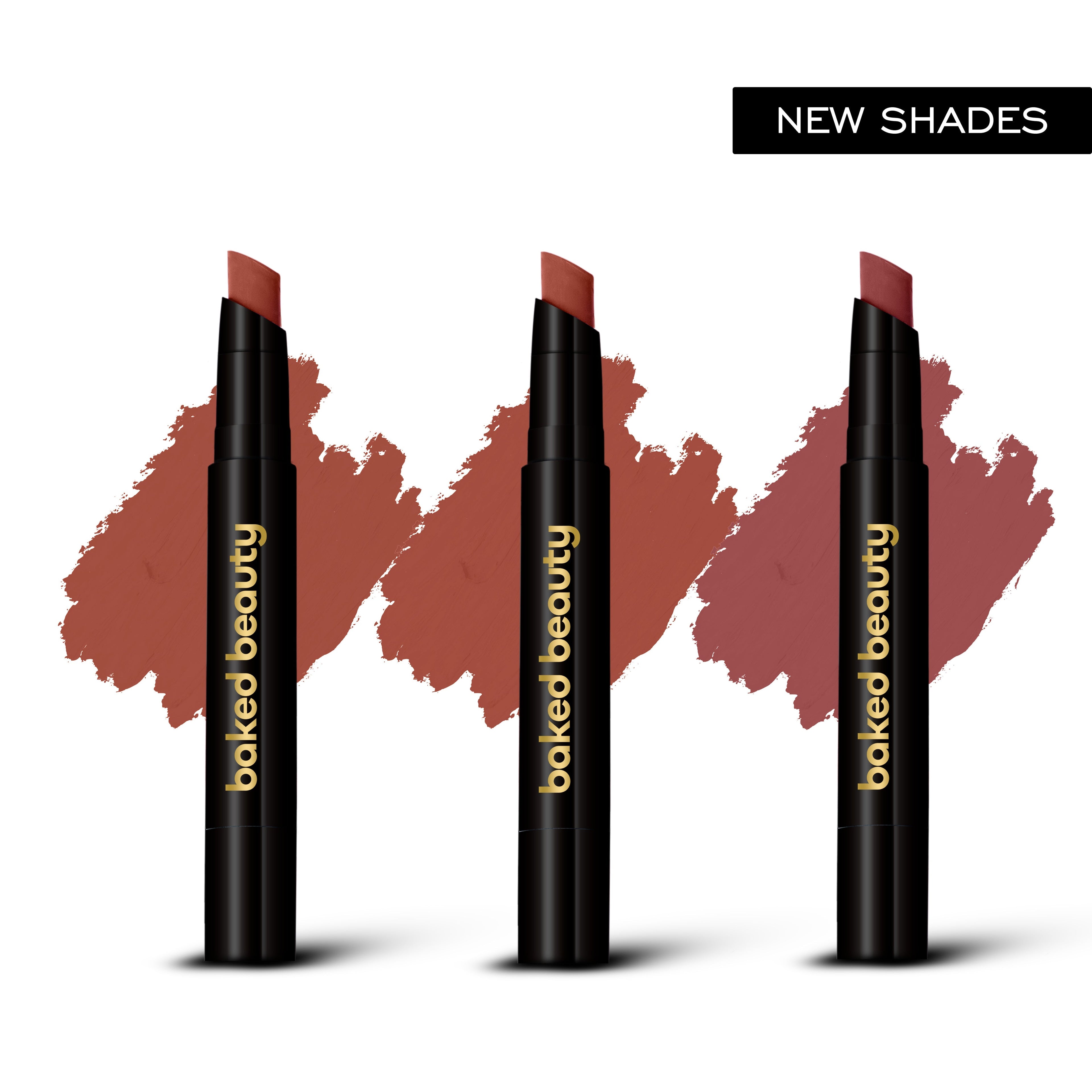 Baked Beauty My Crayon Cutting Chai Matte Lip Cream Lipsticks (Set of 3)
