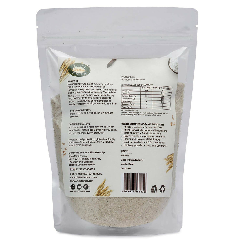 Millet Amma Barnyard Millet Rava (Suji) - Distacart