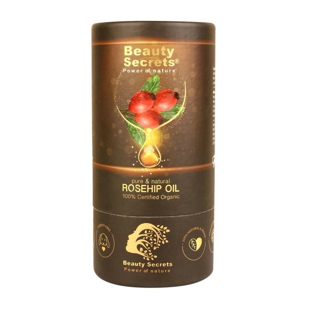 Beauty Secrets Certified Organic Rosehip Oil for Face and Body